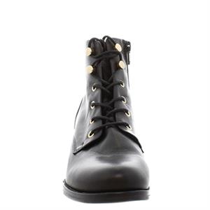 Carl Scarpa Ocean Black Leather Lace Up Ankle Boots